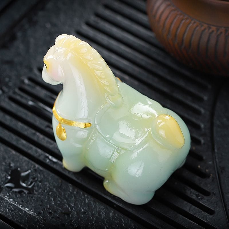 唐風悅馬變色茶寵擺件茶道配件：圖片 2