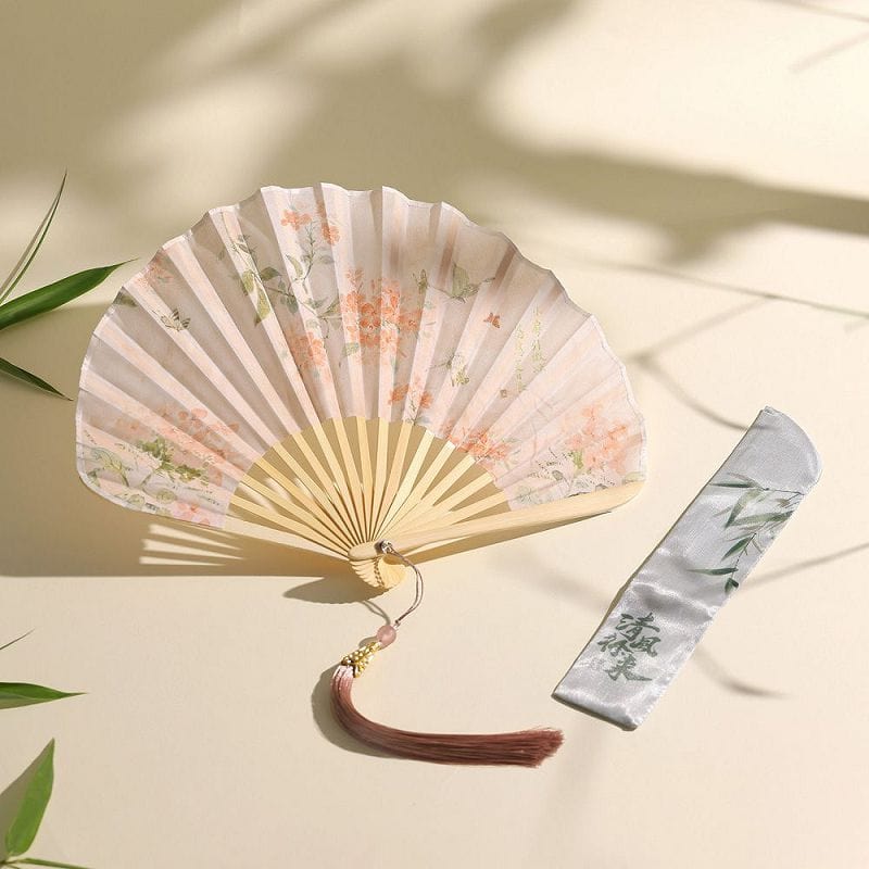 原創古風貝殼扇六寸新中式旗袍古典折扇：圖片 2