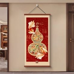 福祿呈祥入戶玄關掛畫百福圖壁畫