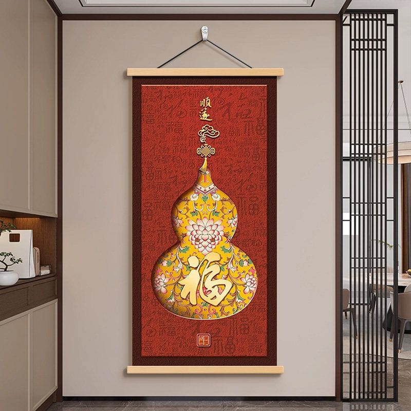 福祿呈祥入戶玄關掛畫百福圖壁畫：圖片 4