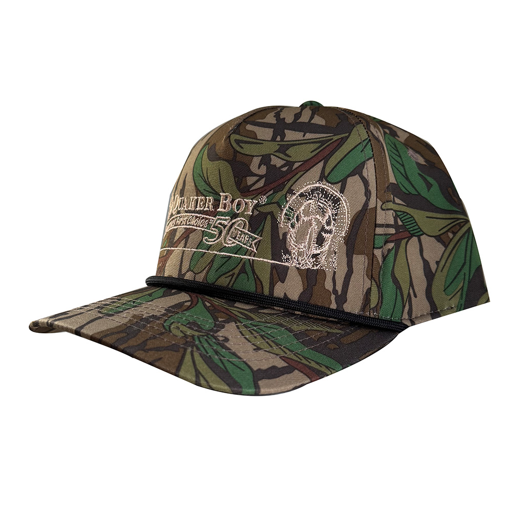 Quaker Boy - 50 Year Flat Brim Camo Hat
