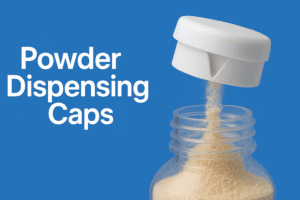 powder dispensing caps