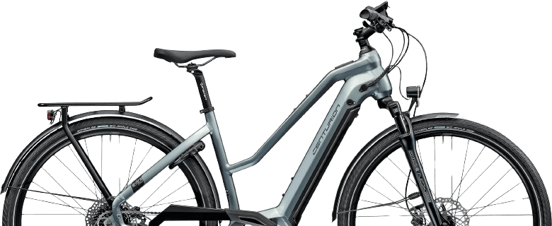 Modernes E-Bike mit robustem Rahmen und elektrischer Unterstützung.