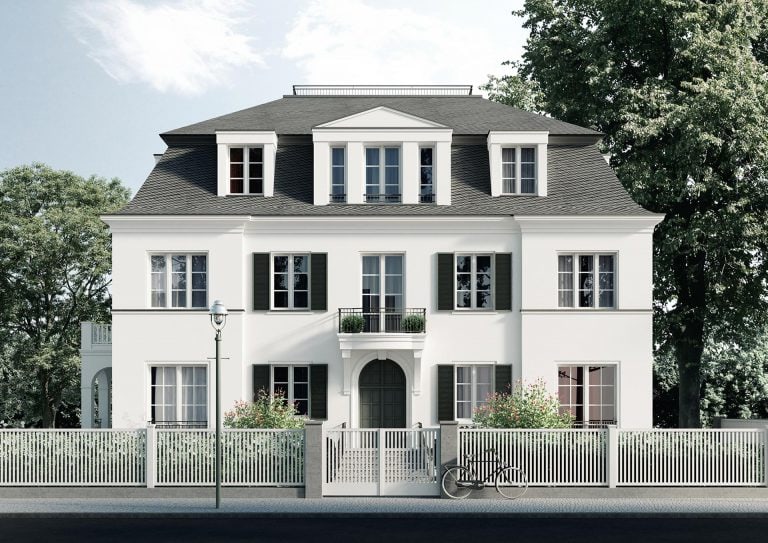 Dahlem Duo Berlin Mehrfamilienhaus Frontansicht