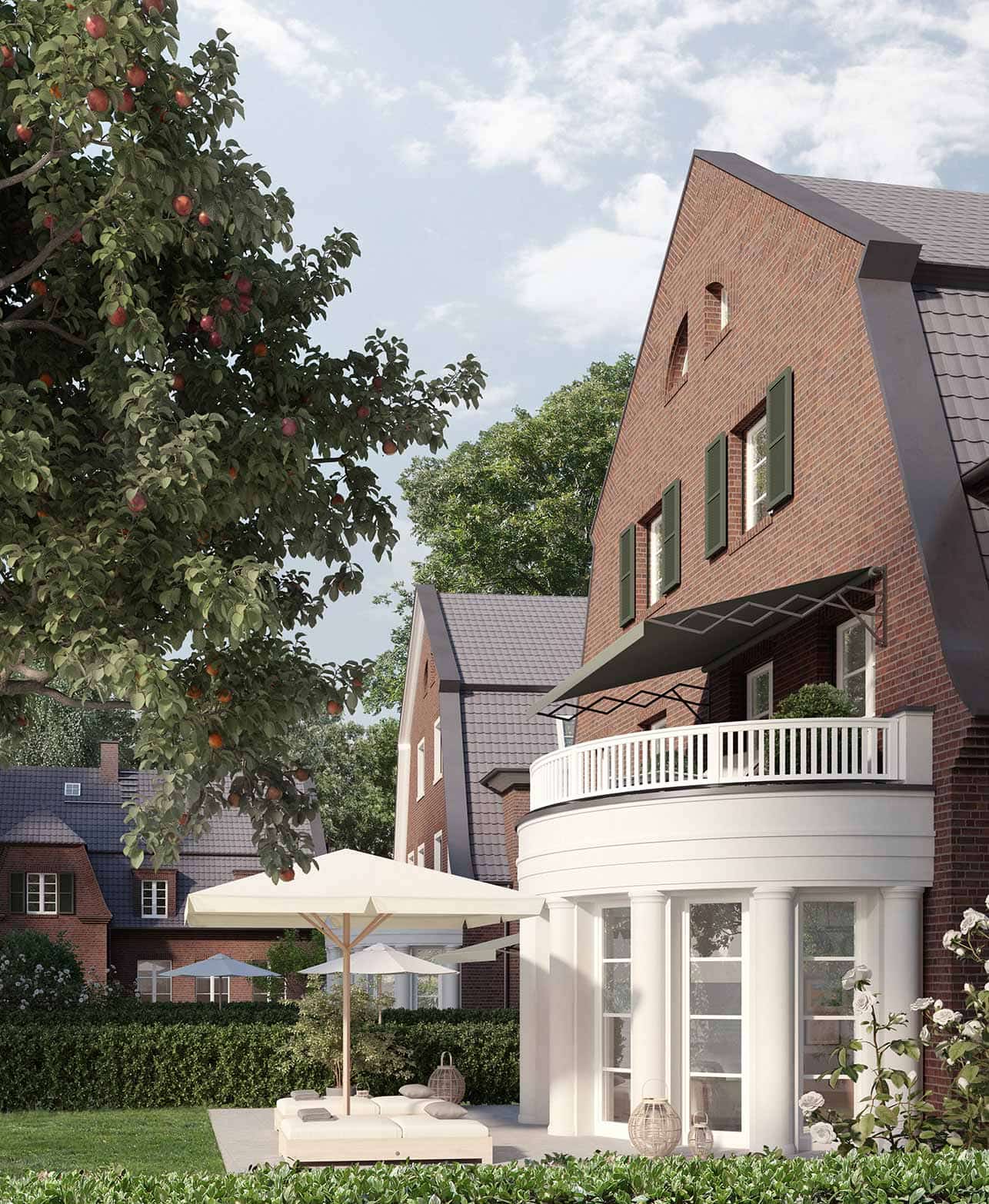 Hamburg-Nienstedten Charlotte-Niese Blick Garten