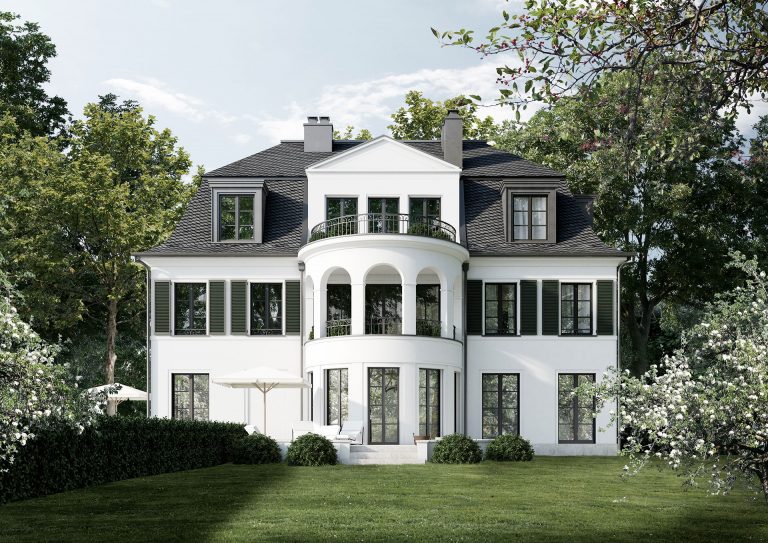 Berlin-Westend-Preussenallee-Badenallee-Gartenansicht