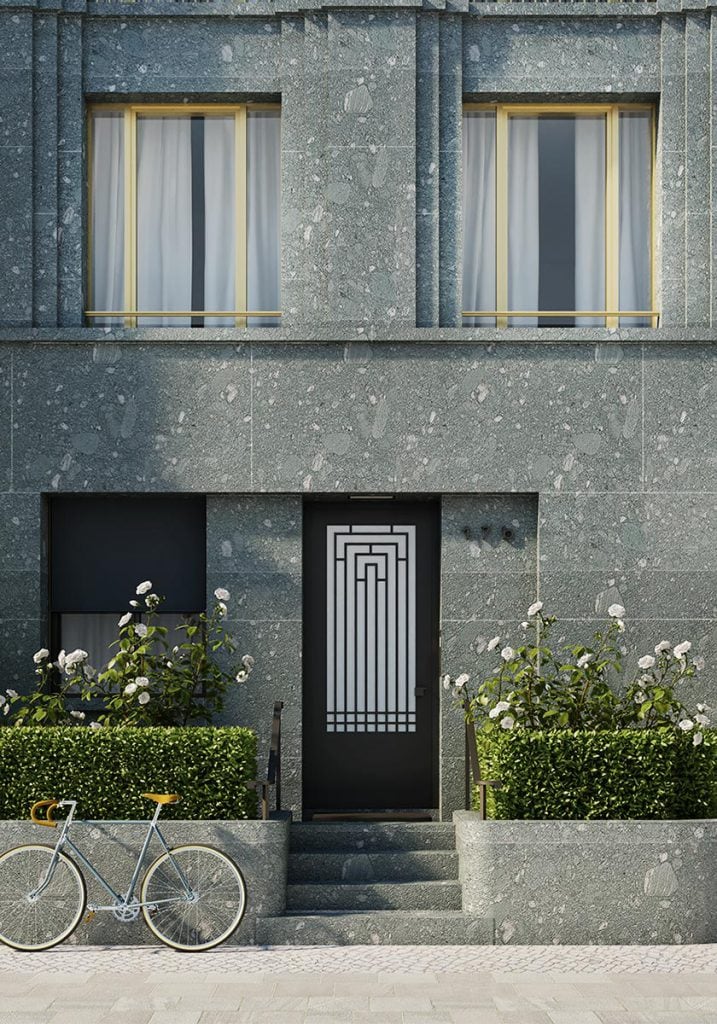 Greifweg Eingang aus Naturstein