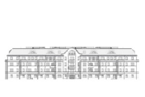 Berlin Kissinger Strasse Icon der Hausfassade