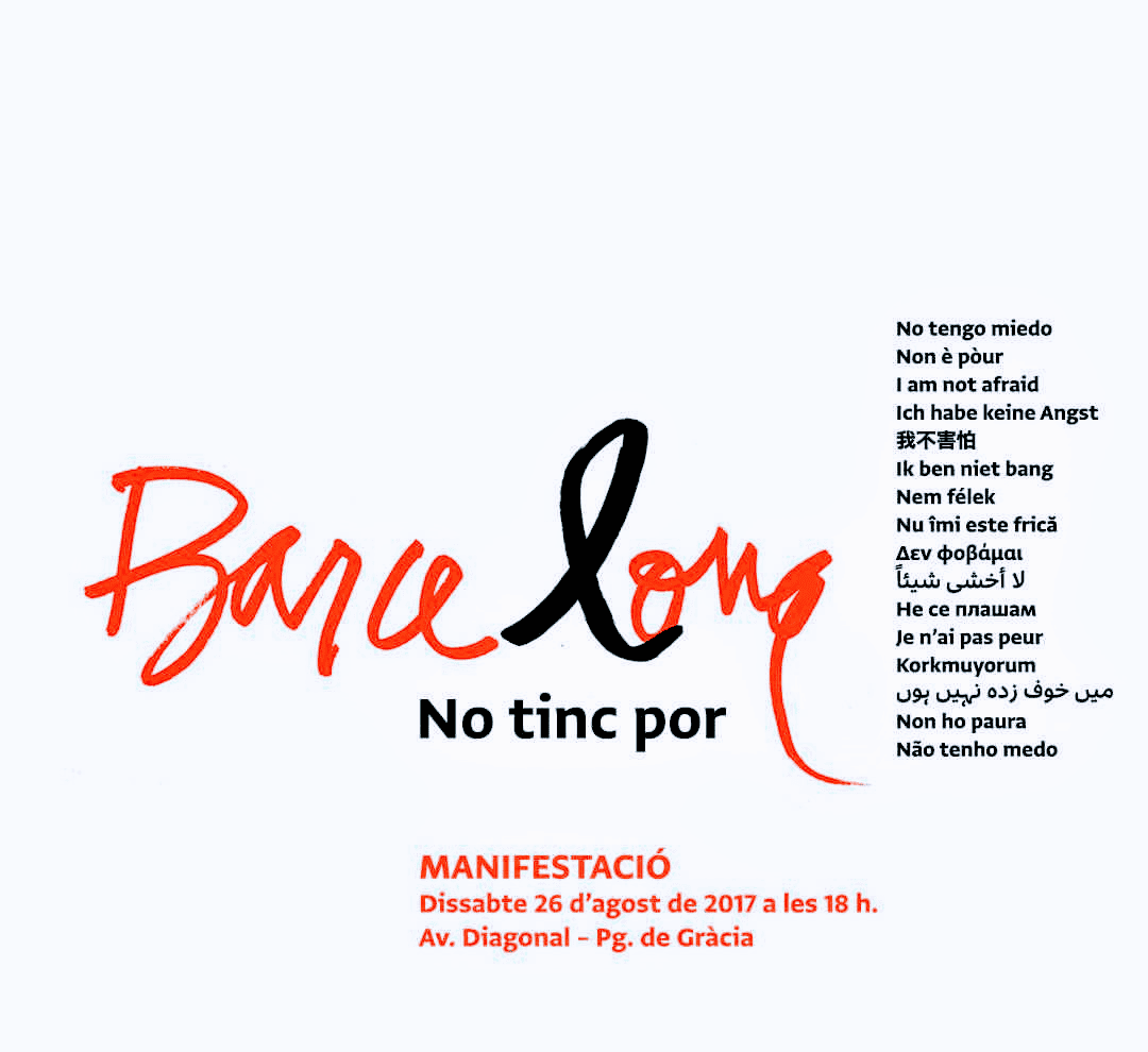 Barcelona – Manifestacion «No tinc por»