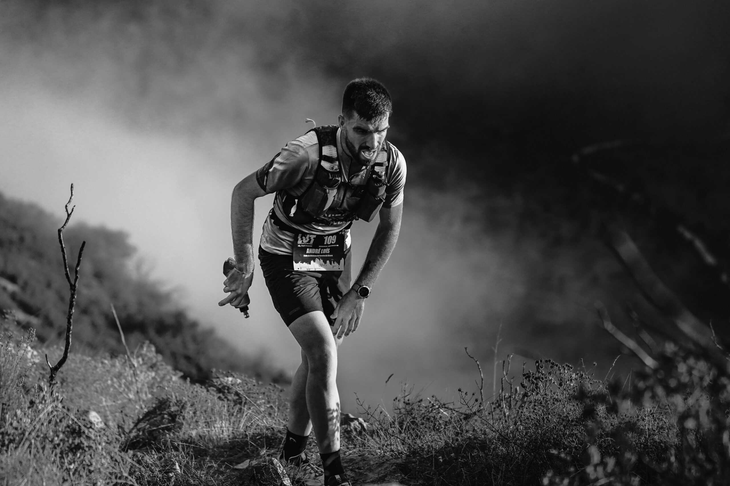 Ultra runner struggling at altitude.