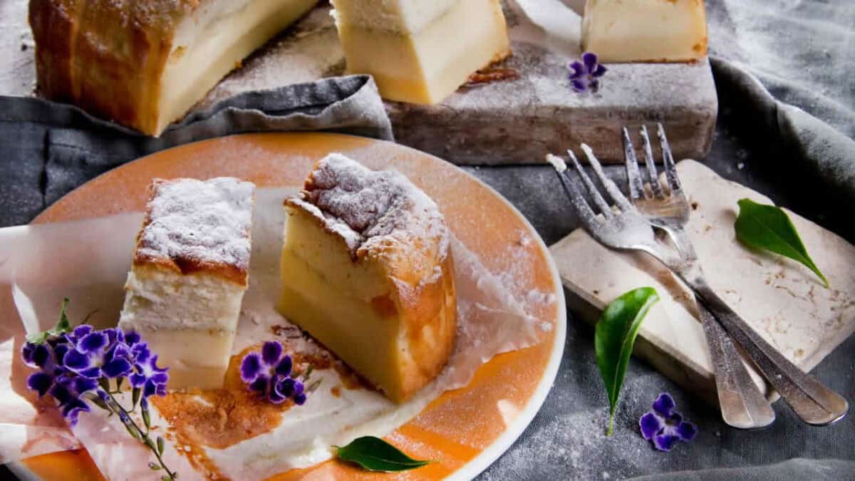 Gâteau Magique à la vanille Thermomix – Facile, Délicieux et Inratable
