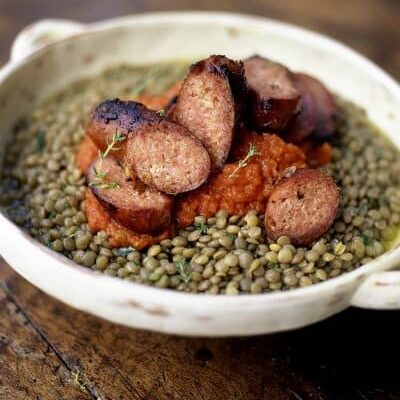 Chipolatas aux Lentilles Vertes au Thermomix – Recette Réconfortante et Facile
