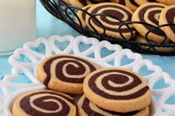 Sablés spirales au chocolat au Thermomix : recette facile bicolore