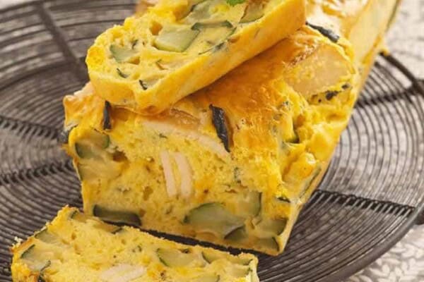 Cake poulet courgettes et mozzarella au Thermomix : recette facile