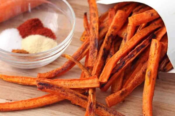 Frites de carottes au Thermomix : recette légère au four