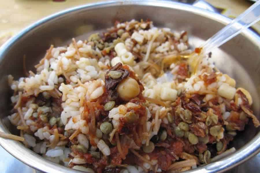 Kochari Egyptien : recette traditionnelle riz, pâtes et lentilles
