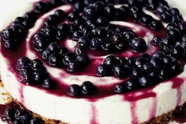 Cheesecake au Citron Vert et aux Myrtilles au Thermomix