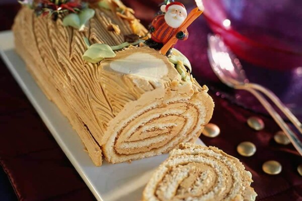 Bûche de Noël au praliné au Thermomix : recette facile et gourmande