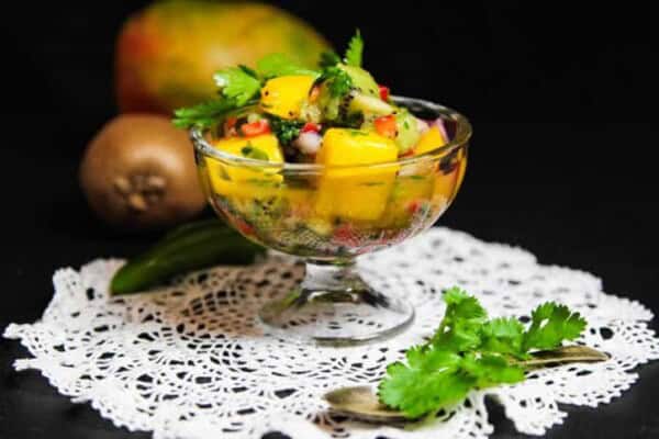 Salade Mangue-Kiwi Épicée au Thermomix : Fraîcheur et Exotisme