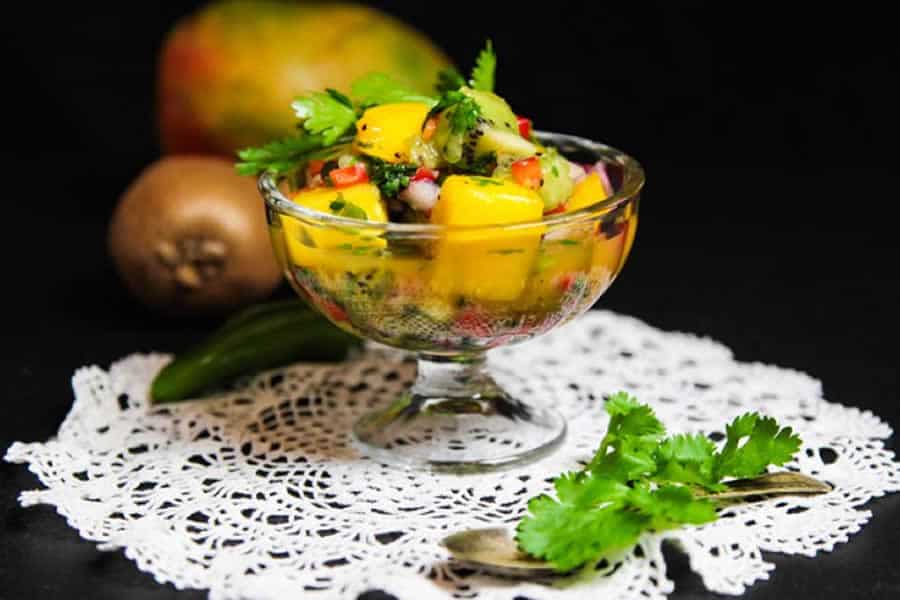 Salade Mangue-Kiwi Épicée au Thermomix : Fraîcheur et Exotisme