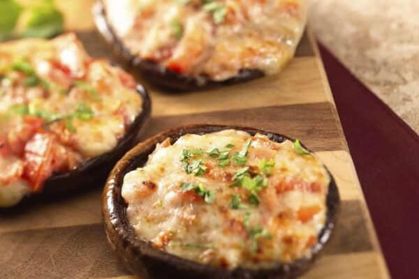 Champignons Farcis aux Herbes au Thermomix : Recette Apéritive