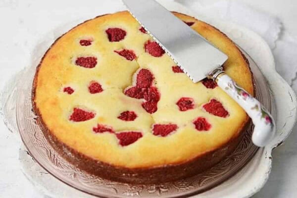 Flan à la ricotta et framboises au Thermomix : recette légère et fruitée