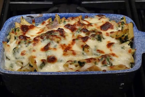 Gratin de pâtes aux épinards et béchamel au Thermomix : recette facile et fondante