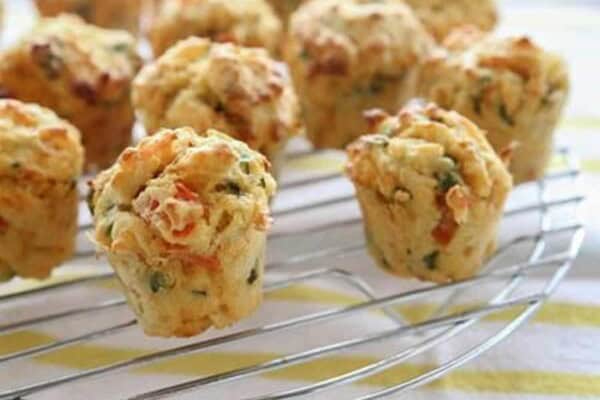 Muffins aux lardons et oignons au thermomix
