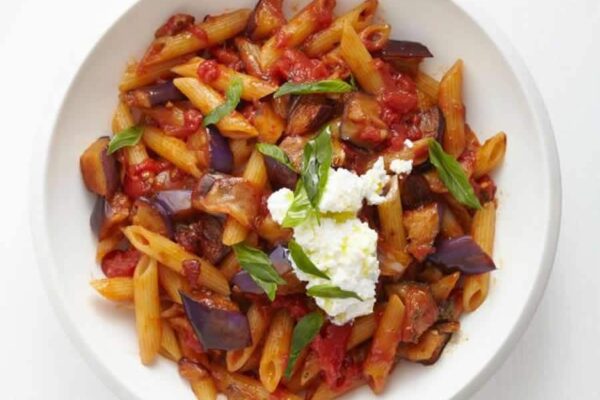 Pâtes à la Sauce aux Aubergines au thermomix