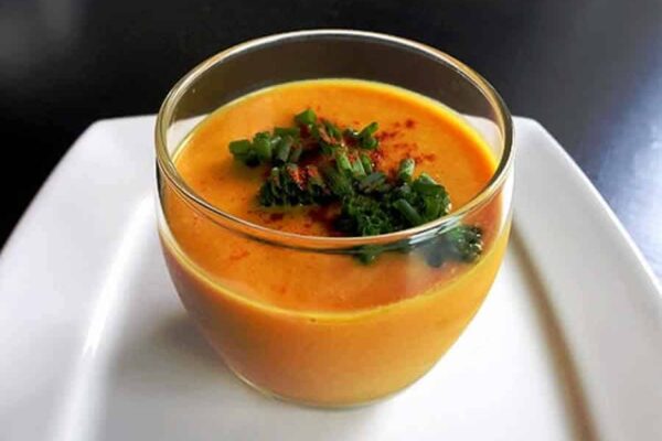 Soupe Froide Courgettes Tomates au thermomix