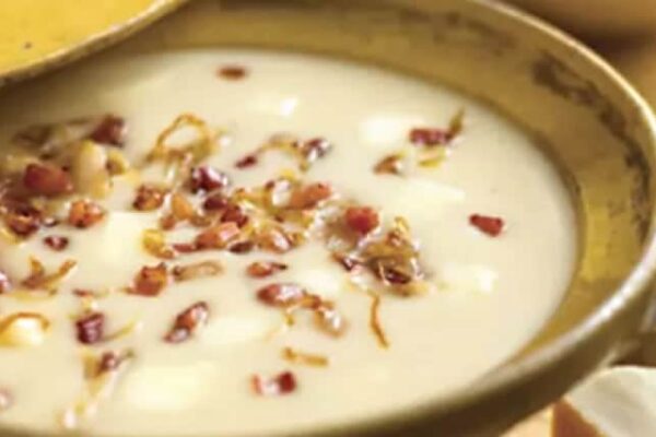 Velouté de haricots blancs aux lardons au thermomix
