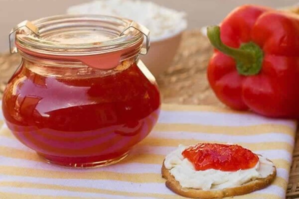 Confiture de poivron au safran au thermomix