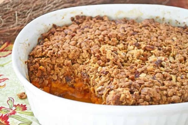 Crumble de patates douces et pommes au thermomix