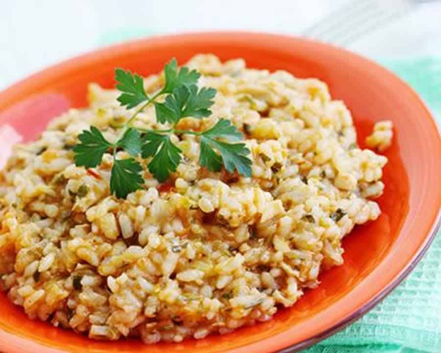 Risotto à la viande hachée et curry au Thermomix