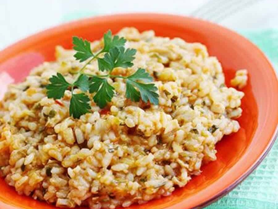 Risotto à la viande hachée et curry au Thermomix