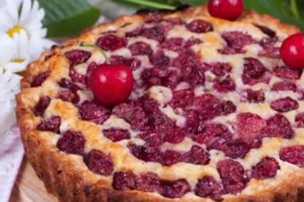 Tarte amandine aux cerises au Thermomix