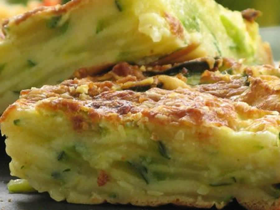 Invisible aux courgettes et chorizo au Thermomix
