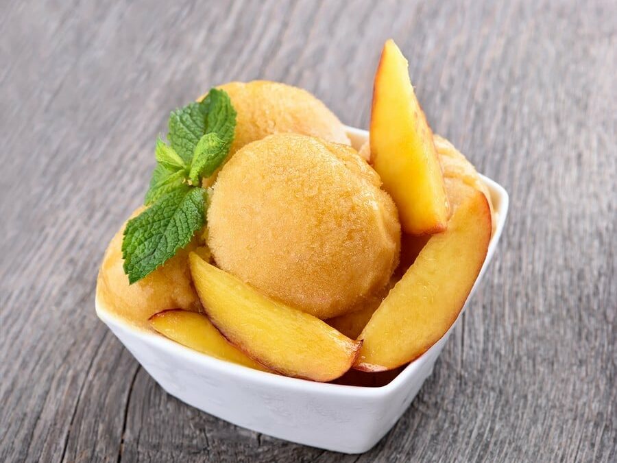 Sorbet à la pêche au Thermomix