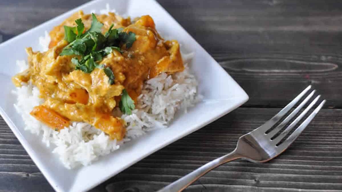Curry de dinde au lait de coco au Thermomix