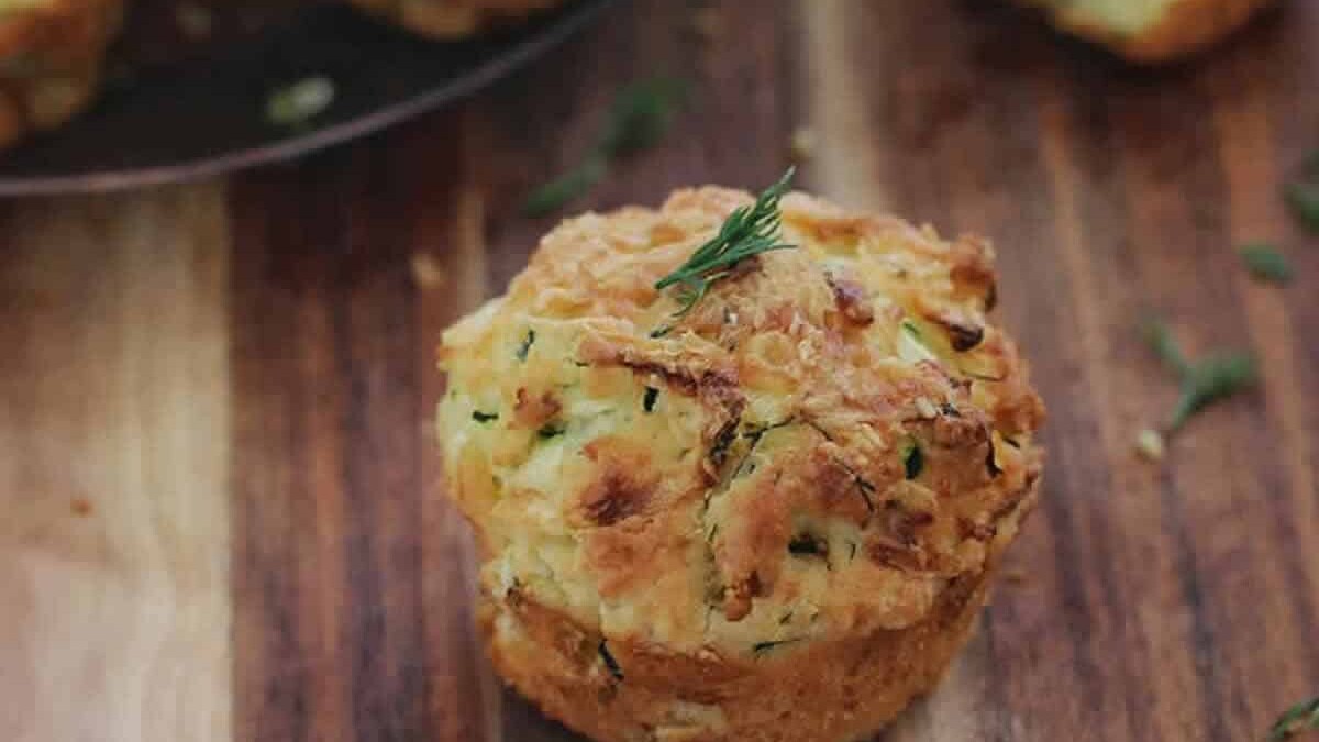Muffins au chèvre et à la courgette au Thermomix
