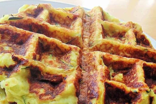 Gaufres de pomme de terre et courgette WW