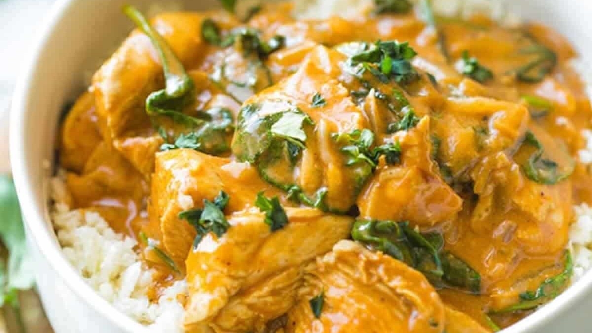 Palt de Poulet au coco et curry au Cookeo