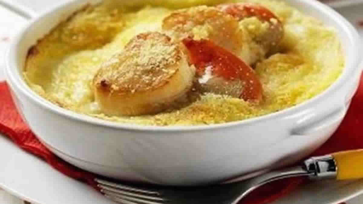 Cassolette de Saint-Jacques aux poireaux au Thermomix