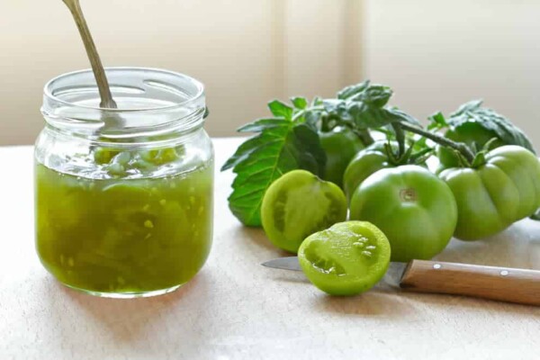 Confiture de tomates vertes maison au Thermomix, idéale pour un apéro