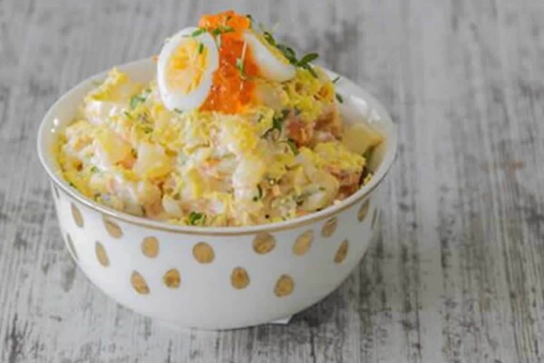 Idées d'apéritif de Noël : Verrines d’œufs mimosa au thon au Thermomix