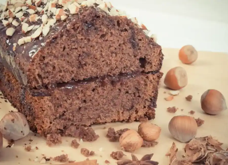 gâteau au chocolat et noisettes