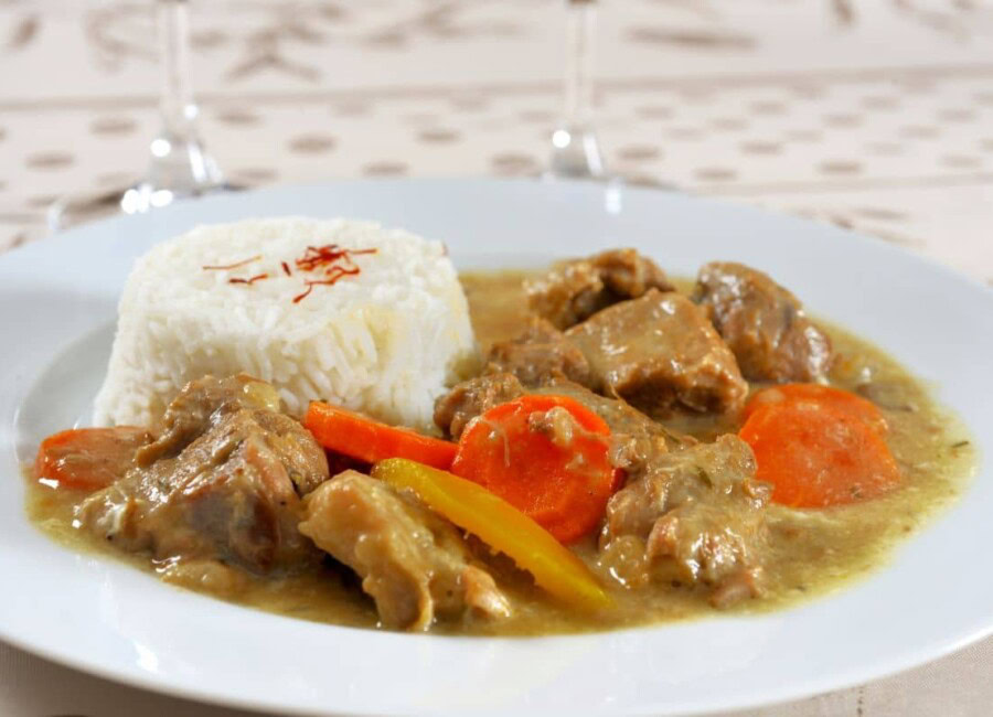 Blanquette de poulet au citron confit