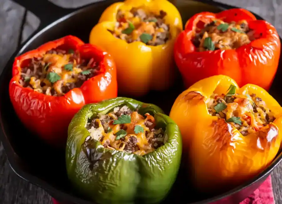Poivrons Farcis au Cookeo