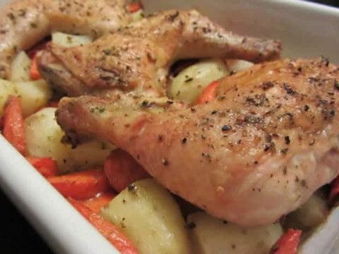 cuisses de poulet pommes de terre carottes cookeo