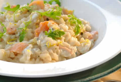 risotto saumon fume cookeo